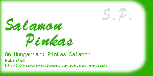 salamon pinkas business card